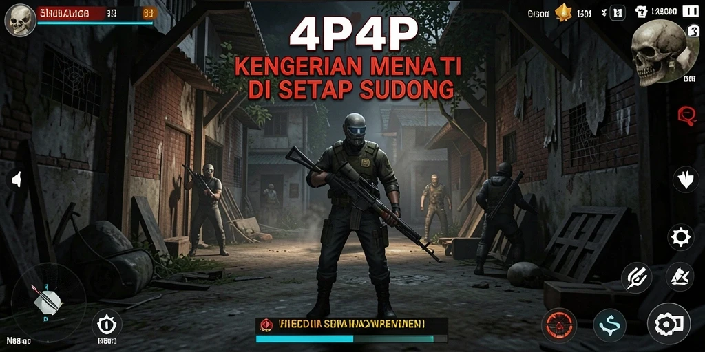 Tampilan menegangkan dari gameplay 4P4P yang membuat jantung berdebar.