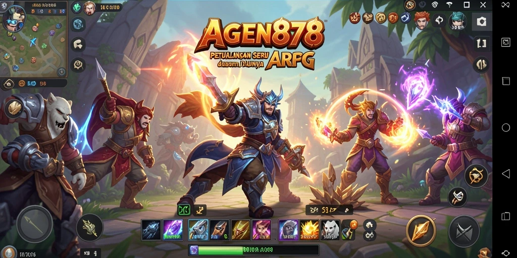 Screenshot AGEN878 menampilkan aksi pertarungan seru dalam dunia RPG.