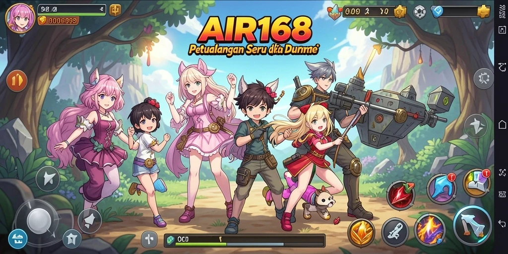 Tampilan gameplay menarik dari AIR168 dengan aksi seru.