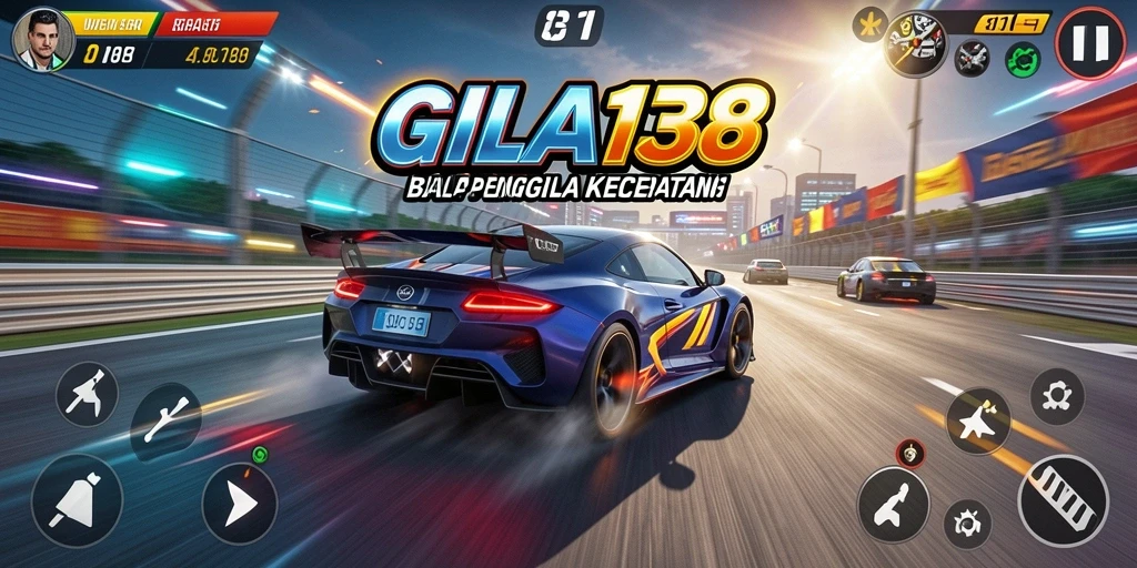Tampilan gameplay GILA138 yang menegangkan dan penuh kecepatan.