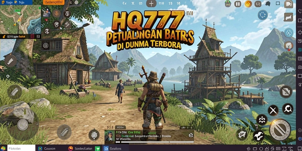 Screenshot menunjukkan gameplay eksplorasi mendalam di dunia terbuka.