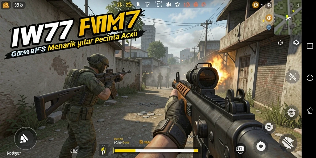 Tampilan gameplay ikonik dari IW777 saat pertempuran intens.