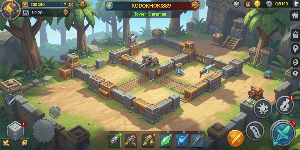 Gameplay seru KODOKHOKI889 dalam Tower Defense yang menantang.