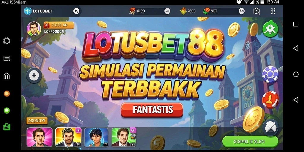 Tampilan menarik dari gameplay LOTUSBET88 yang realistis.
