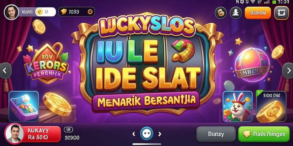 Menampilkan gameplay menarik LUCKYSLOTS dengan berbagai tema slot.