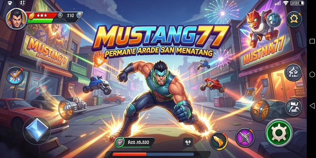 Tampilan menakjubkan dari gameplay <strong>MUSTANG77</strong> yang penuh aksi.