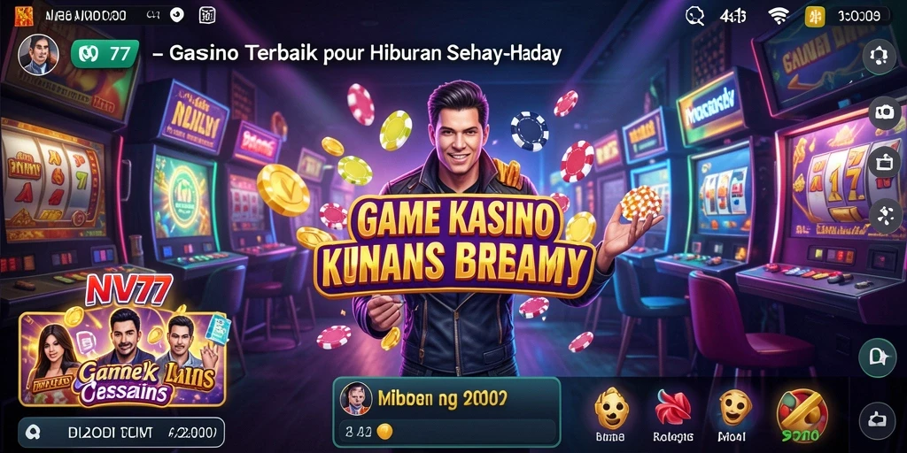 Screenshot gameplay NV77 menunjukkan keseruan permainan Kasino yang mengasyikkan.