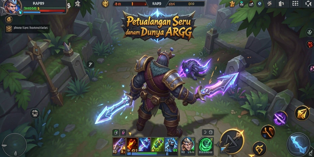 Tampak seru dari gameplay ARPG dengan aksi yang mendebarkan.