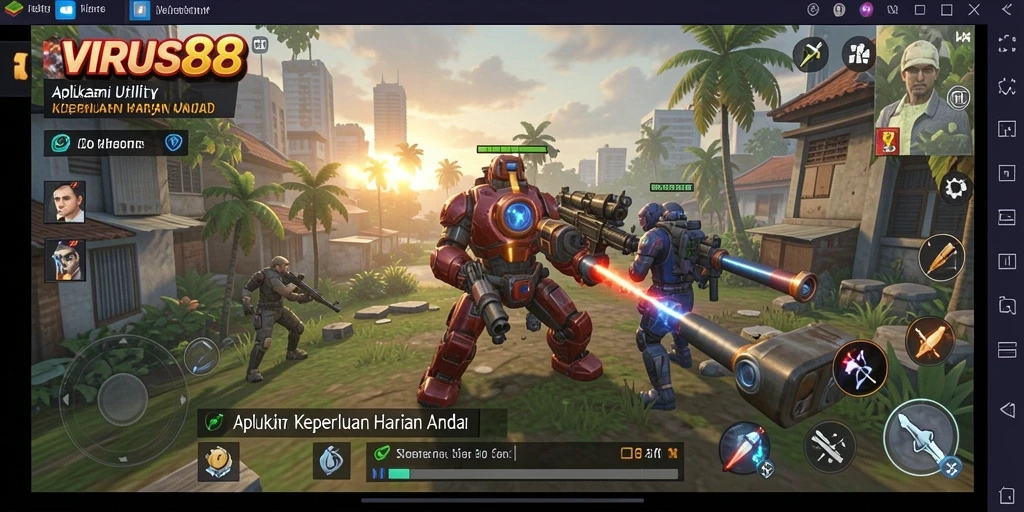 Tangkapan layar utama VIRUS88 menampilkan antarmuka aplikasi Utility yang intuitif.