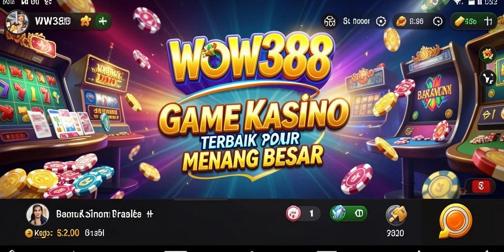 Tampilan menarik dari gameplay Kasino WOW388 yang mendebarkan.